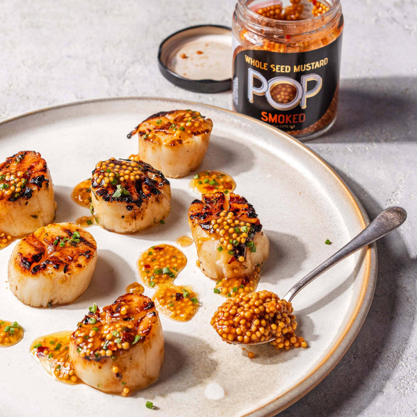 Pop smoked on scallops