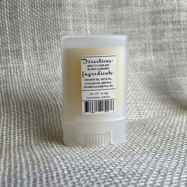 lip balm- essential oils- back