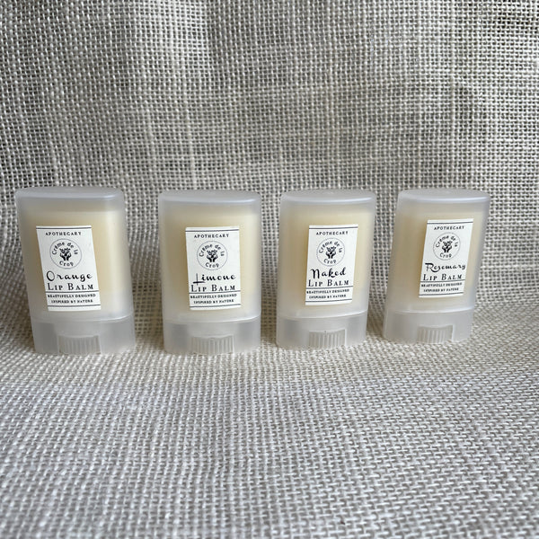lip balms- essential oils- group