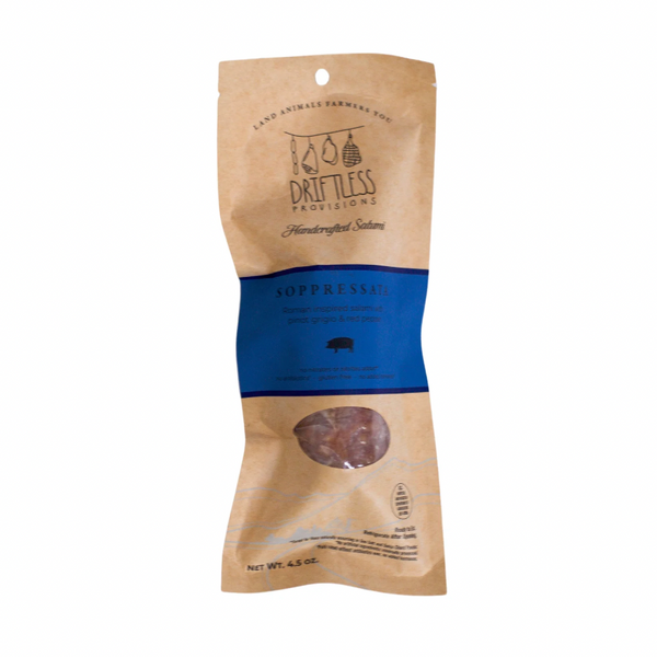 salami sopressata front view