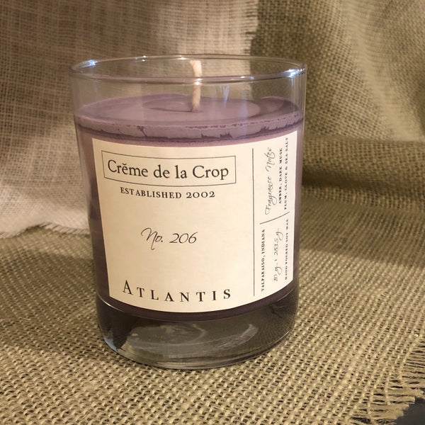 Soy Candle - Atlantis - Sea Salt & Dark Musk - Non-toxic - Zero Waste front