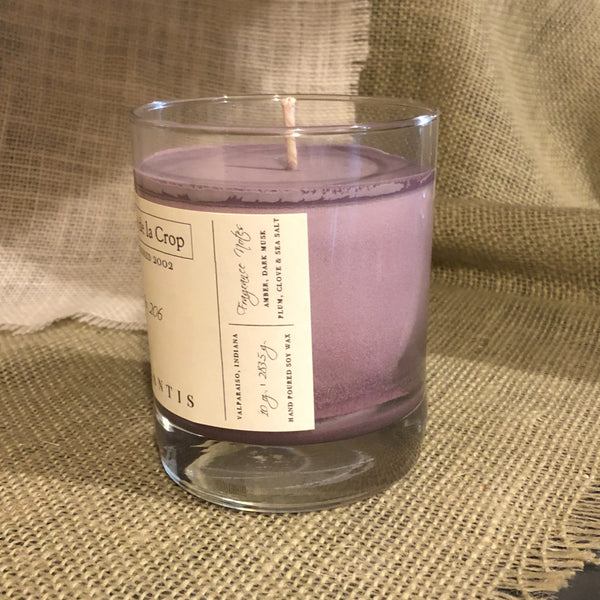 Soy Candle - Atlantis - Sea Salt & Dark Musk - Non-toxic - Zero Waste side