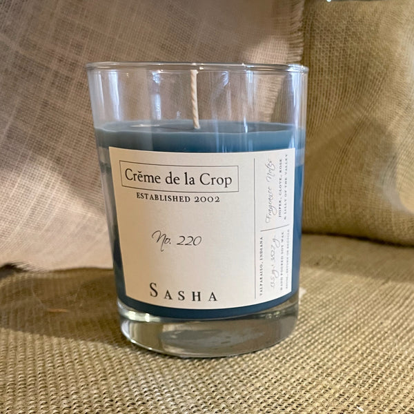 Soy Candle - Sasha - Juniper -  Clove -  Eucalyptus - Fir front