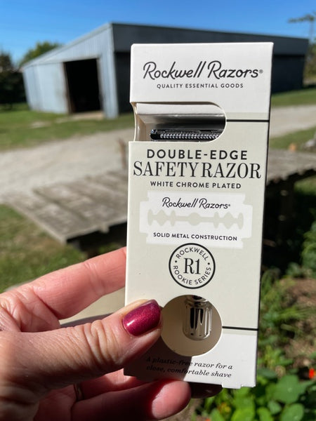 safety razor- stainless steel- front