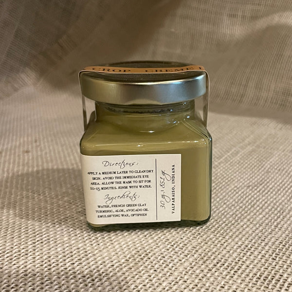 Face Mask - French Clay & Turmeric Brighten - Non-drying side