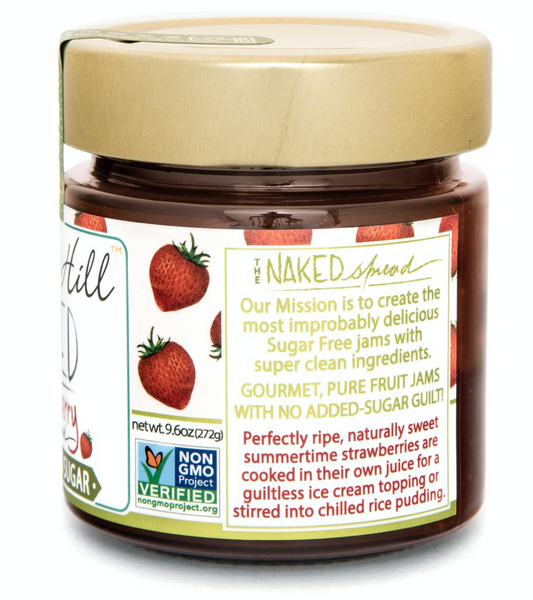 naked- strawberry spread- side