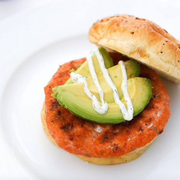 Salmon Burger - Sockeye (Feta & Dill), Alaskan Wild Caught