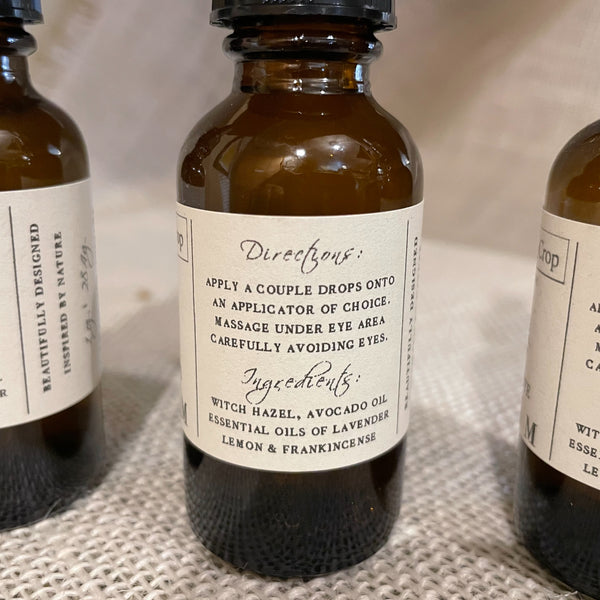 Under-Eye Serum - Vitality (Essential Oils) Our carefully formulated Under-Eye Serum is designed to minimize the appearance of dark circles and wrinkles in the delicate skin around the eyes. back