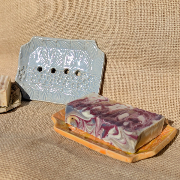 Locally Handmade Ceramics - Bar Soap Dishes, Assorted