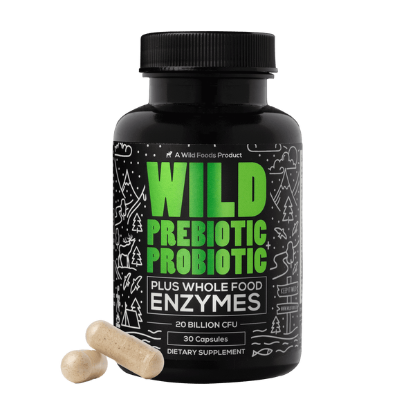Wild Prebiotics Probiotics & Digestive Enzymes - 20 Billion CFU by Wild Foods