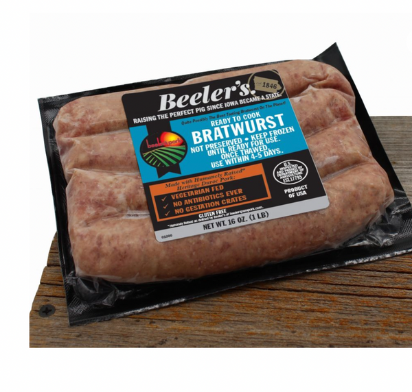 Pork - Bratwurst Links - Pasture Raised