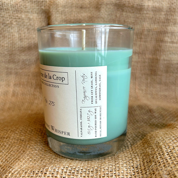 Soy Candle - Morning Whisper (Grass, Eucalyptus, Mint, Gardenia, Lemongrass)