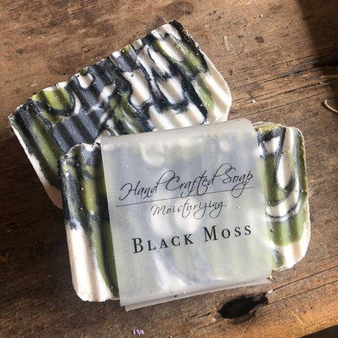 black moss- handmade- handcrafted- essential oils- front
