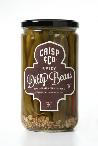crisp & co- spicy- dilly beans- front