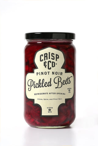 crisp & co- pinot noir- pickled beets- front