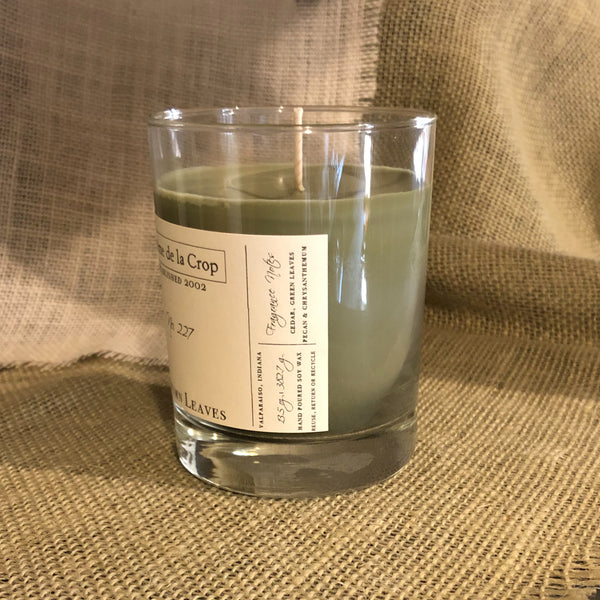 Soy Candle - Autumn Leaves Wrap yourself in the smell of autumn air with our vibrant Autumn Leaves Candle. This warm and inviting fragrance starts with top notes of cinnamon, citrus, and side