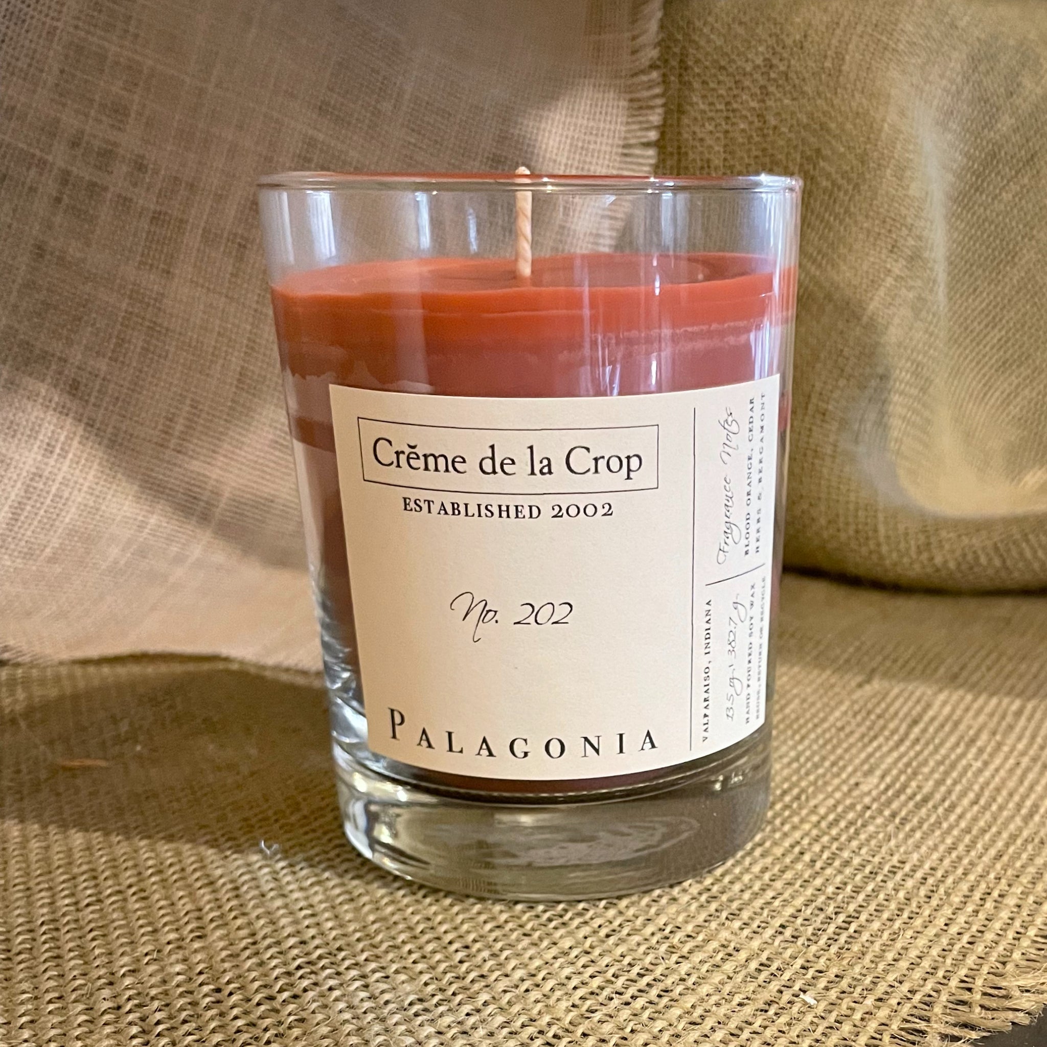 Soy Candle - Palagonia - Blood Orange - Safe - Non-Toxic Front