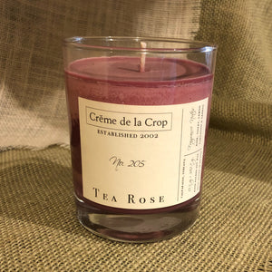 Soy Candle - Tea Rose 100% Soy Wax, Hand-Poured Candle - 13.5oz Fragrance Note:  Carnation, Green Leaves, Lemon, Origanum, Rose, Sandalwood, and Violet Essential Oil front