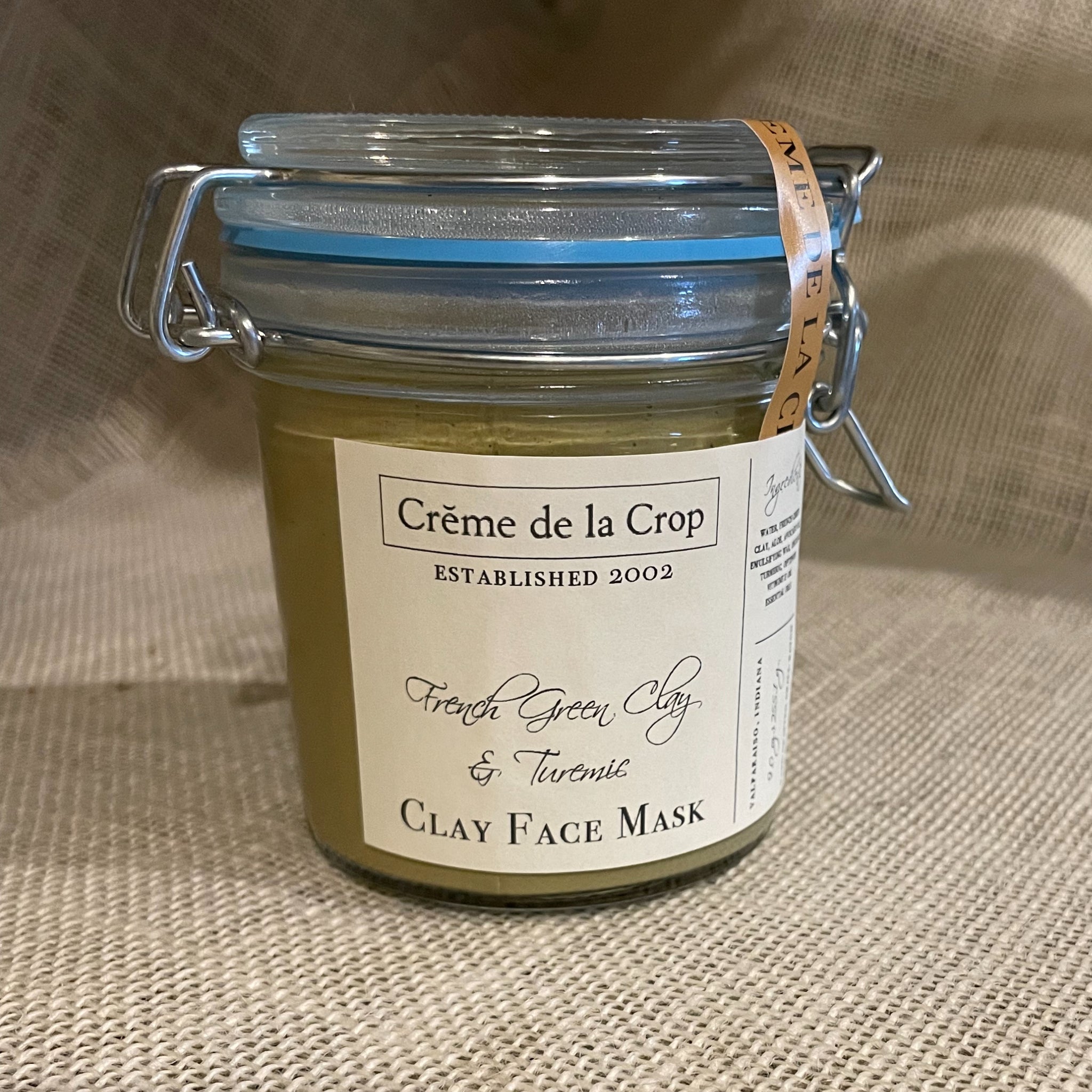 Face Mask - French Clay & Turmeric Brighten - Non-drying 9 oz front