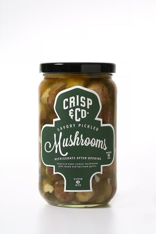 Pickles - Savory Pickled Mushrooms, Crisp & Co.