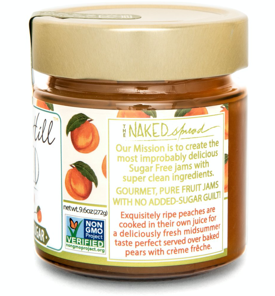 Naked Peach Spread- No Sugar Added, Blake Hill