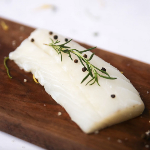 Cod - Pacific (Loin), Wild Caught - Whitefish - Direct from fisherman Cutting Board