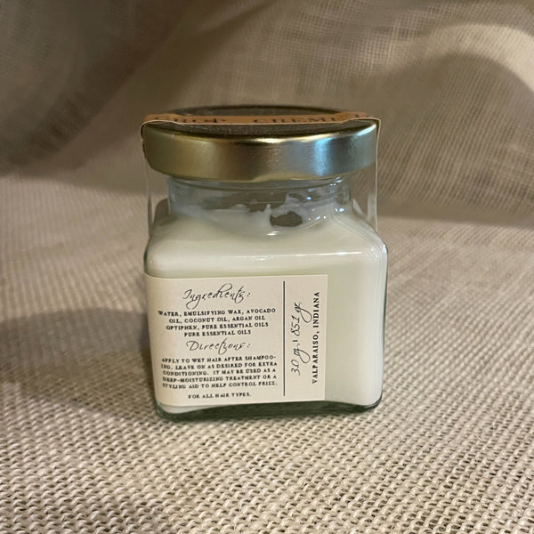 hair conditioner - avocado oil & argan oil bergamot & geranium 3 oz side