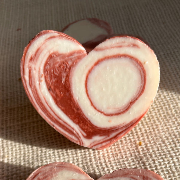 heart soap-handcrafted-handmade-essential oils-back
