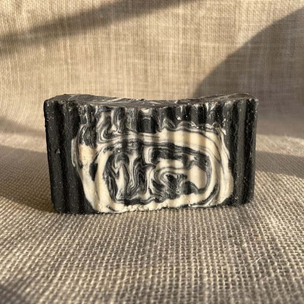 Soap - Tea Tree & CharcoalTea Tree is known for its cleansing properties as well as it's antibacterial.  Activated Charcoal has been used for centuries to pull out toxins.  no label 