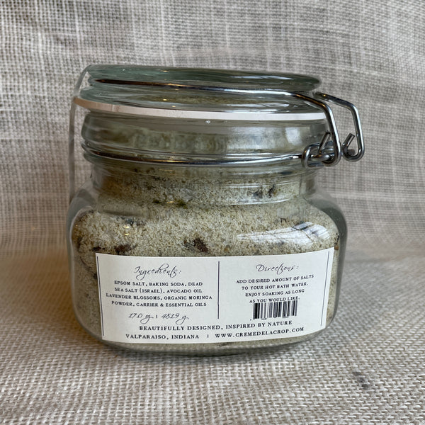 Bath Soaking Salts - Epsom Salt, Dead Sea Salt, Essential Oils Invigorate (Peppermint &amp; Eucalyptus)Relax and pamper yourself with our beautifully crafted bath-soaking salts. Soothing Lavender back