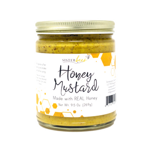 sister bees- honey mustard- 9.5 oz - front